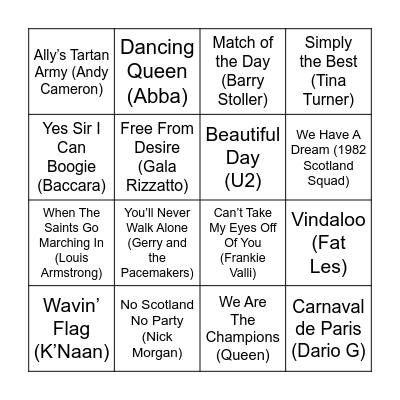 2 Bingo Card