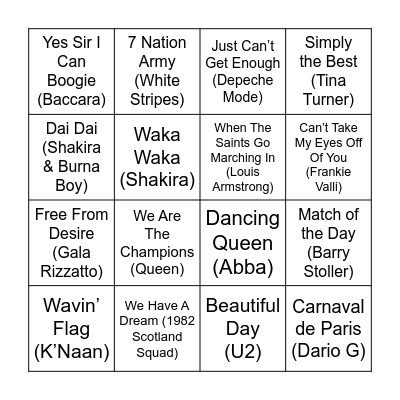 3 Bingo Card