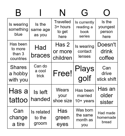 Find-The-Person-Bingo! First person to get BINGO, go to Cathy for your prize! Bingo Card
