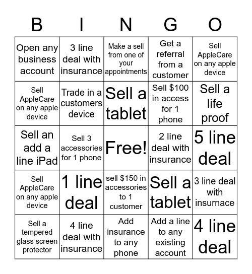Selling a bingo!!! Bingo Card