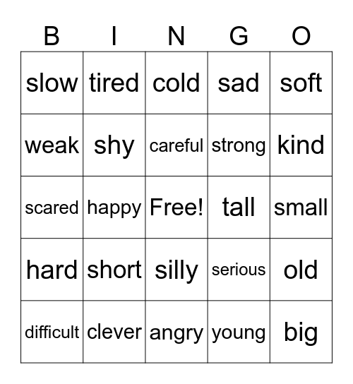 Teacher Omar's Bingo Card