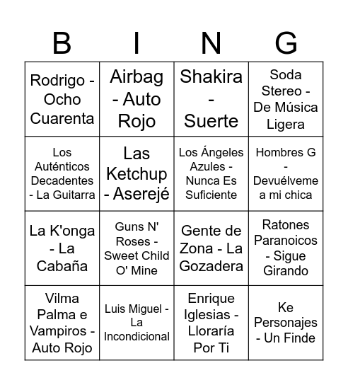 Bingo Card
