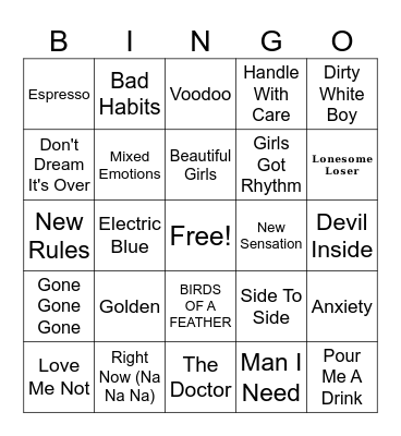 Mixed Bag Hits 2   (2026) Bingo Card
