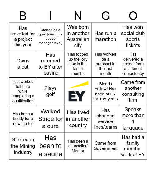 ConsultingCONNECTED Bingo Card