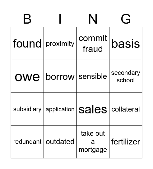 Karel Bingo Card