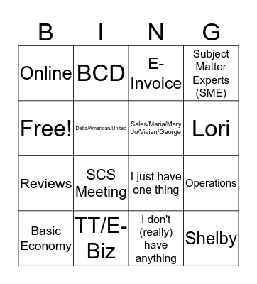 CS Call 3/3/17 Bingo Card
