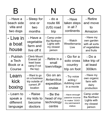Saikat ka DAABRA!!!! Bingo Card