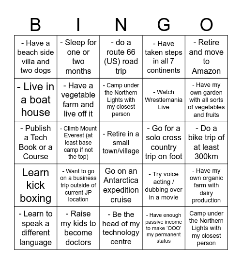 Saikat ka DAABRA!!!! Bingo Card