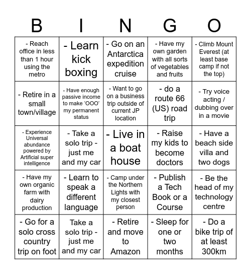 Bingo Card