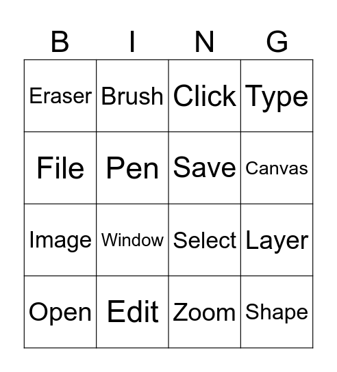 Hello! Bingo Card