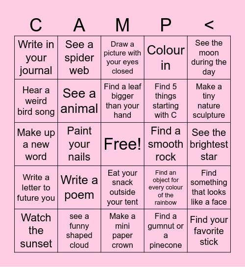 BINGO Card