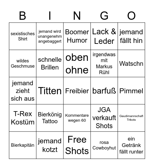 Mallö 26 Bingo Card