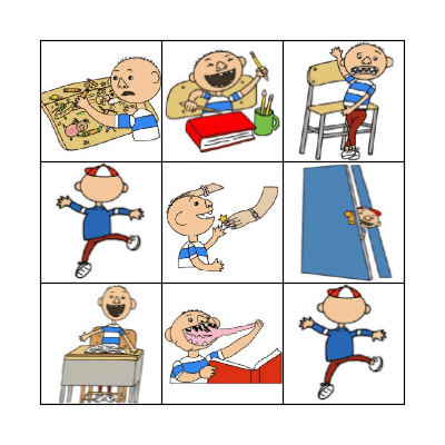 David goes to school Bingo Card