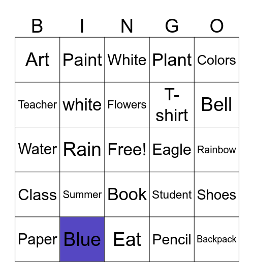 ASL Bingo Card