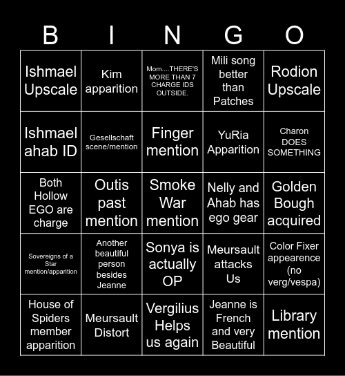 Flakes Bingo (canto 10) "i cant lose this." Bingo Card