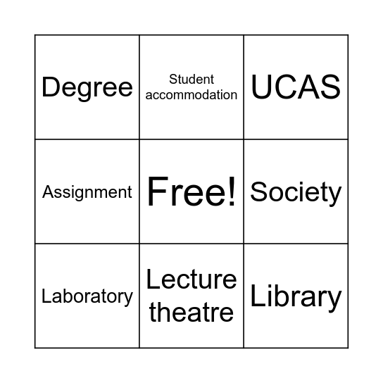 Disco Uni Bingo Card