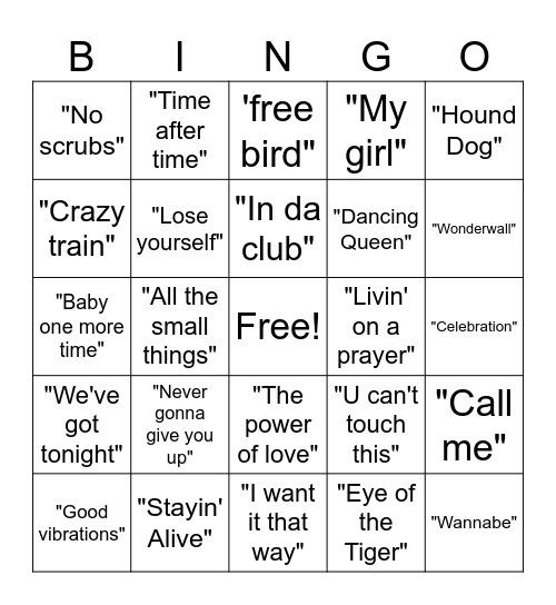 Bridging Traditions - Music Bingo Card