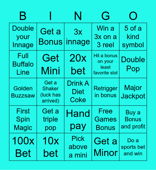 Bingo Slots Bingo Card