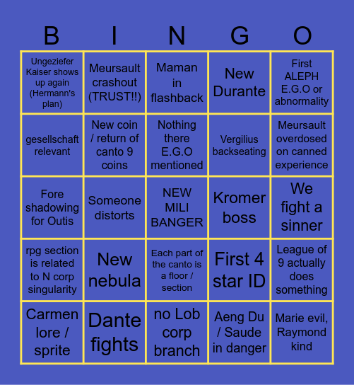 STUDIUM PUNCTUM BINGO Card