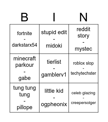 hide Bingo Card