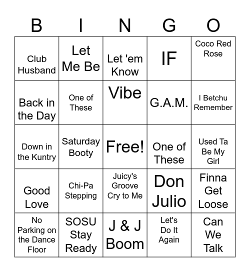 SHS National LD Week Bingo Card