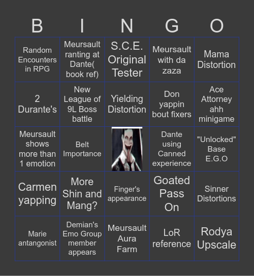 Canto X Predicts Bingo Card