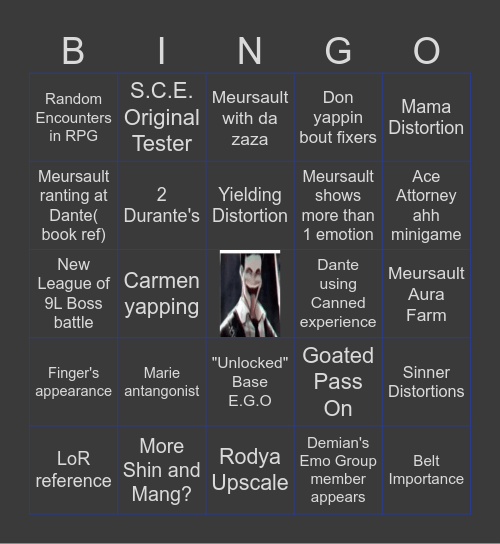 Canto X Predicts Bingo Card