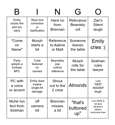 Toylight Bingo Card 1 Bingo Card