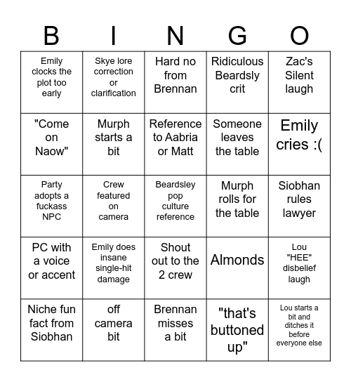 Toylight Bingo Card 1 Bingo Card