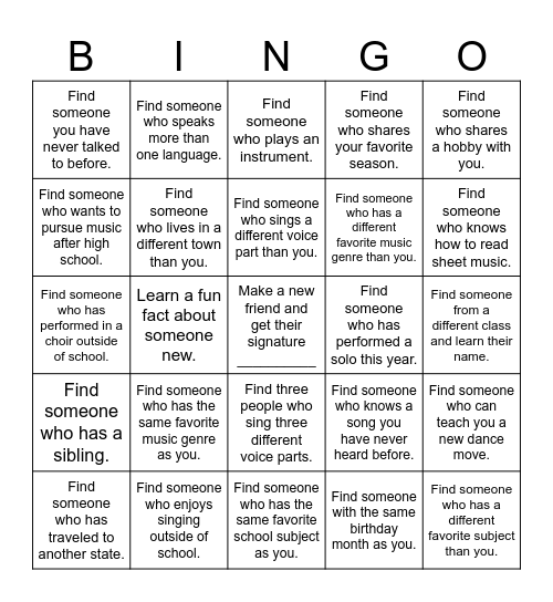 Retreat Bingo! Bingo Card