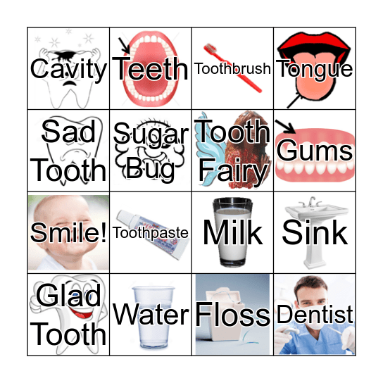 Dental Bingo Card