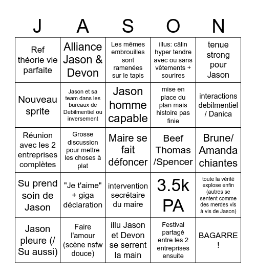 Episode 25: WE ARE BACK BABY Bingo Card