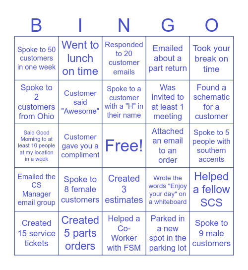 Bingo Card