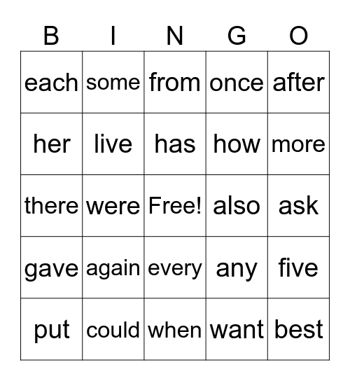1st grade READ TO WIN!!! Bingo Card