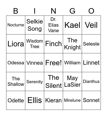 StarkSMP NPC Bingo Card