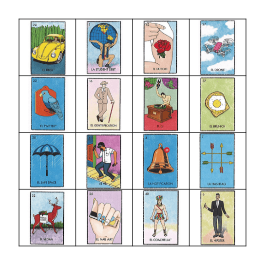 AULA Loteria Bingo Card