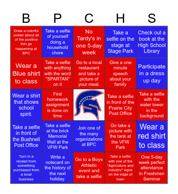 FRESHMEN SEMINAR BINGO Card