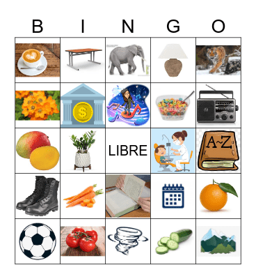 Cognates! Bingo Card