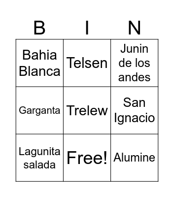 Cumple Parry Bingo Card
