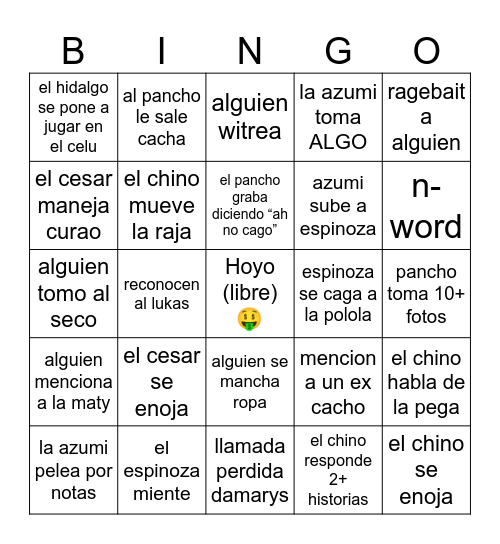 CERTERO Bingo Card