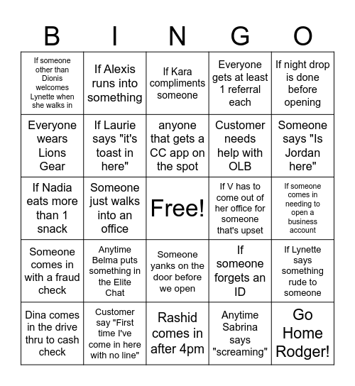 Southgate BINGO! Bingo Card