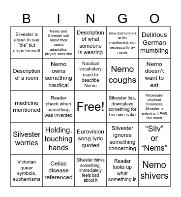 TSIR Bingo Card