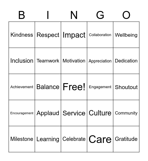 WLS EAW BINGO 2026 Bingo Card