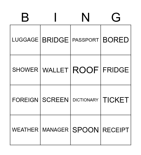 Bingo Card