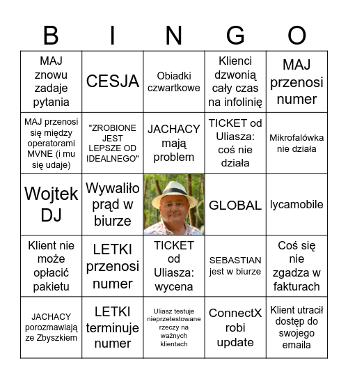 Bingo MVNE Bingo Card