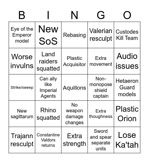Banana reveals Bingo Card
