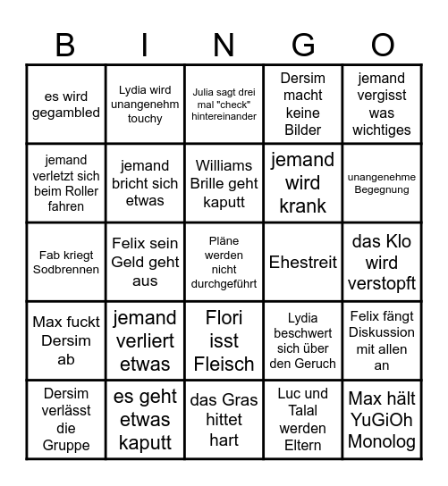 Bayern uwu Bingo Card