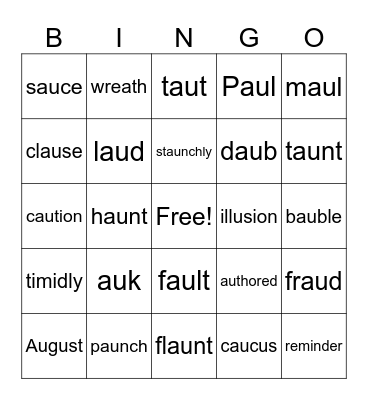 Kit 6 Bingo Card