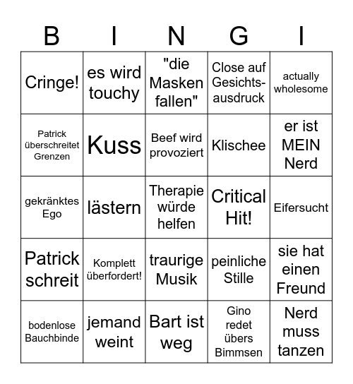 BATN BINGI Bingo Card