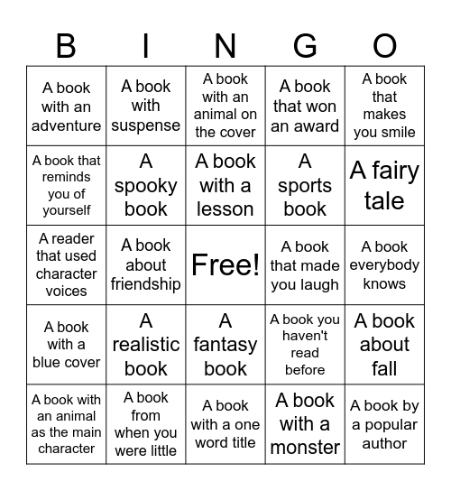 Cozy Day BINGO Card